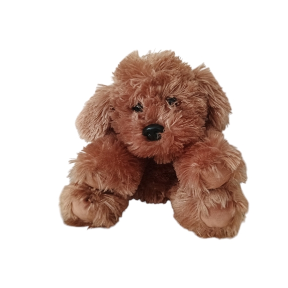 DanDee Cuddle Toys fluffy Brown Puppy Dog Plush floppy ear 12in - Picture 1 of 9
